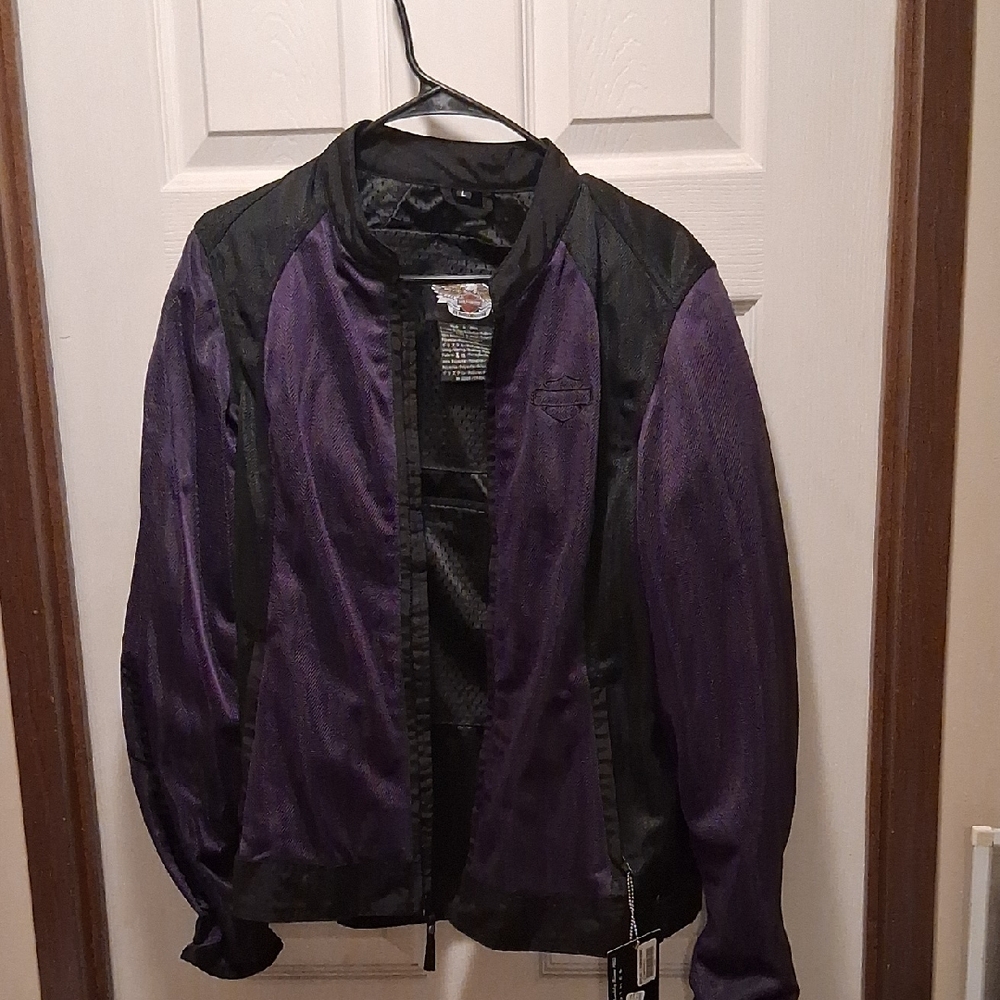 Harley-Davidson Purple and Black Riding Jacket